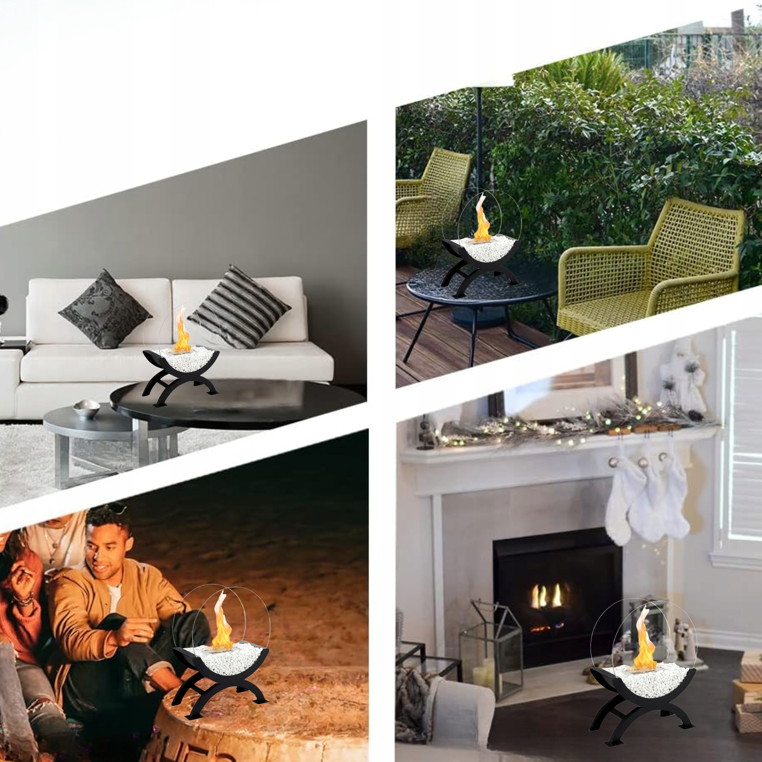 Biokominek wolnostojący podwyższony - obrazek 3